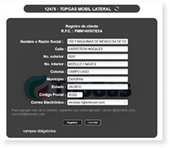 Paso 4 de facturación
